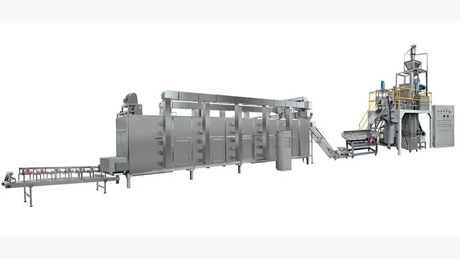 Complete Zhuoheng industrial macaroni production line from extrusion through drying and cooling